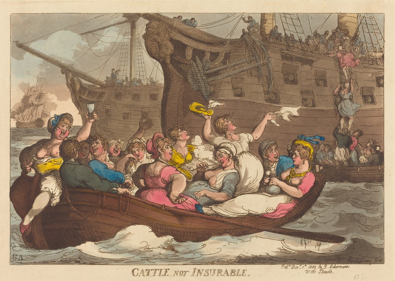 A szarvasmarha nem biztosítható alkotó: Thomas Rowlandson