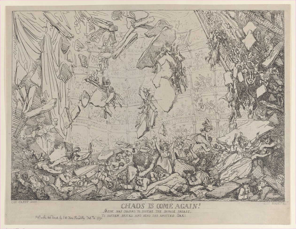A káosz jön újra!, 1791. február 4., 1791. február 4. alkotó: Thomas Rowlandson