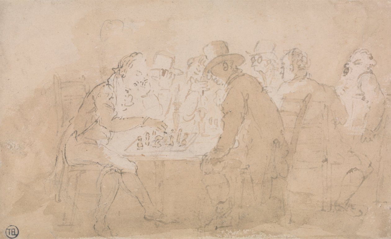 Sakkjátékosok alkotó: Thomas Rowlandson