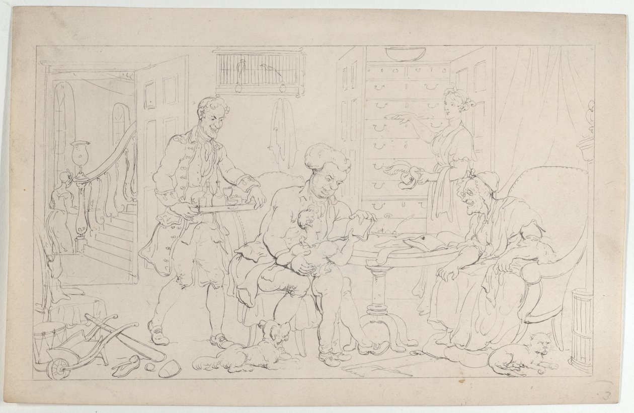 Gyermekkor: Az első oktató, Az élettáncból, 1817. szeptember 1., 1817. szeptember 1. alkotó: Thomas Rowlandson