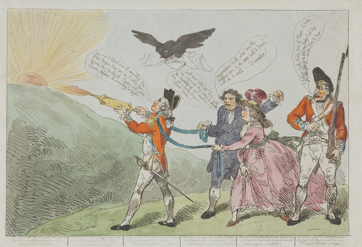 Topham ezredes a „Squirt” nevű hajójával igyekszik eloltani Holman zsenialitását alkotó: Thomas Rowlandson