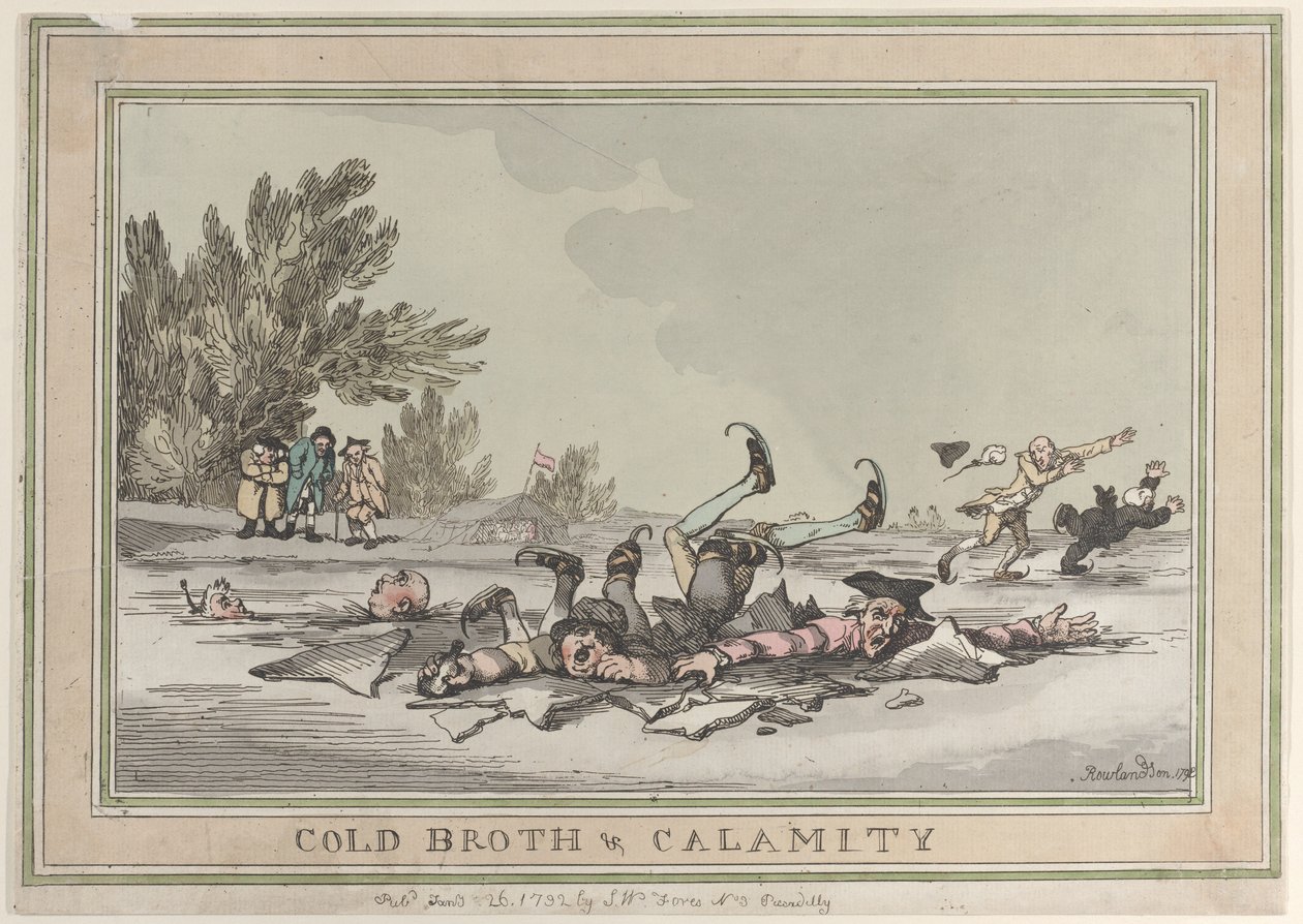 Cold Broth & Calamity, 1792. január 26., 1792. január 26. alkotó: Thomas Rowlandson