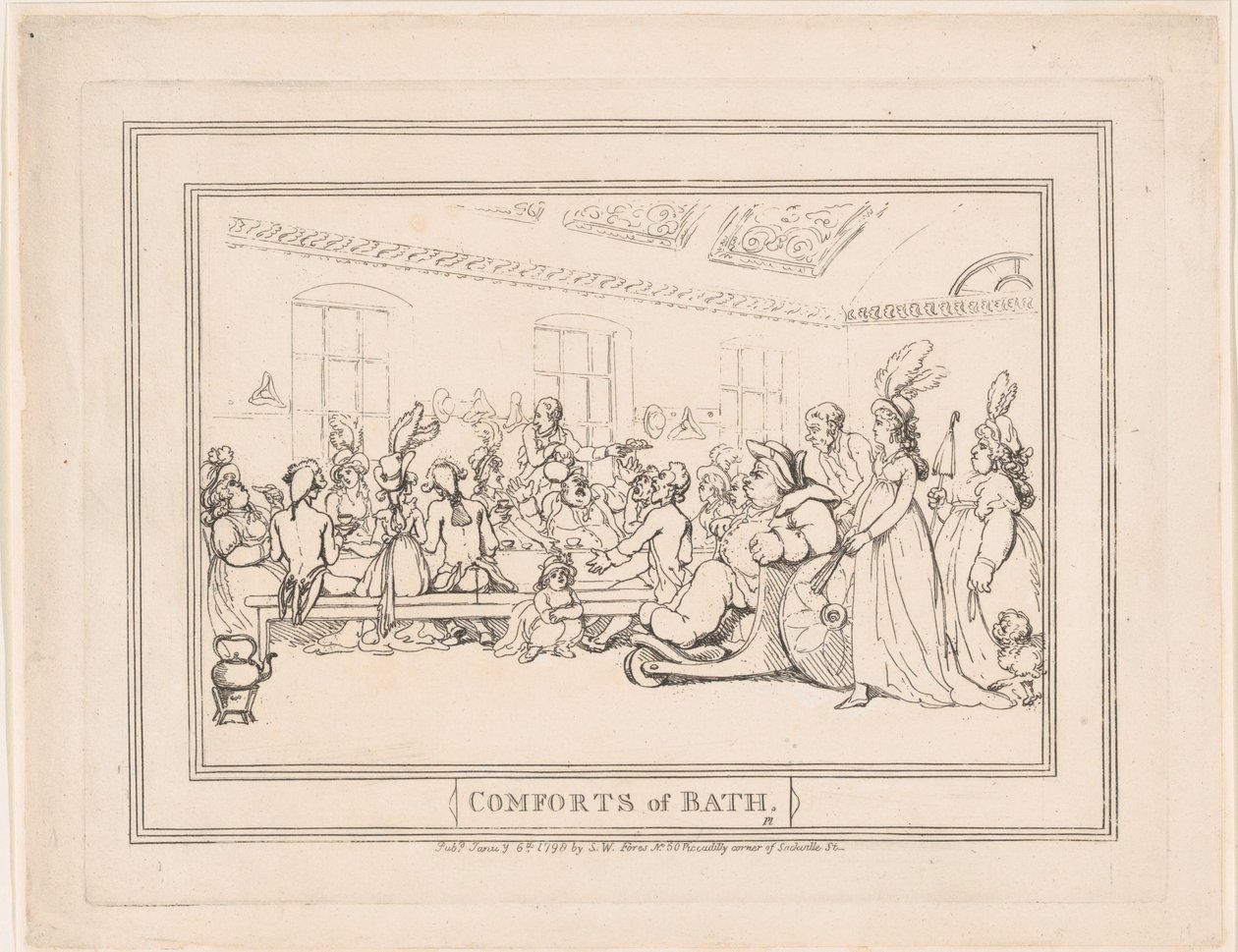 Bath kényelmei, 11. táblakép alkotó: Thomas Rowlandson