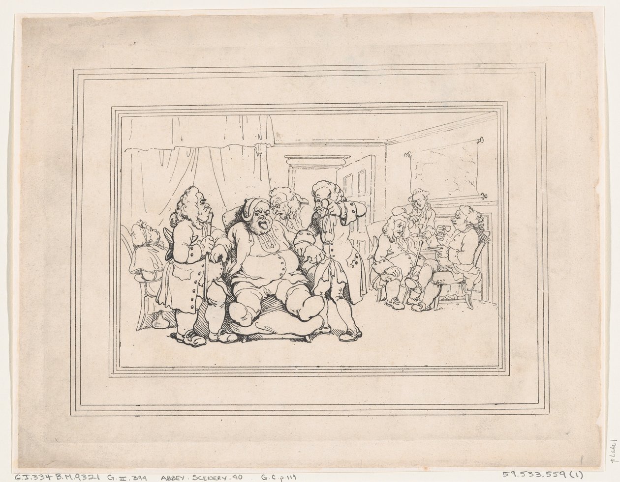 Fürdő kényelmei, 1. tábla, 1798. január 6., 1798. január 6. alkotó: Thomas Rowlandson