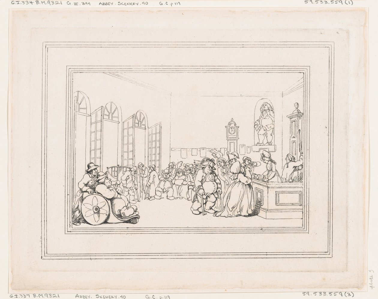 Fürdő kényelmei, 3. tábla, 1798. január 6., 1798. január 6. alkotó: Thomas Rowlandson