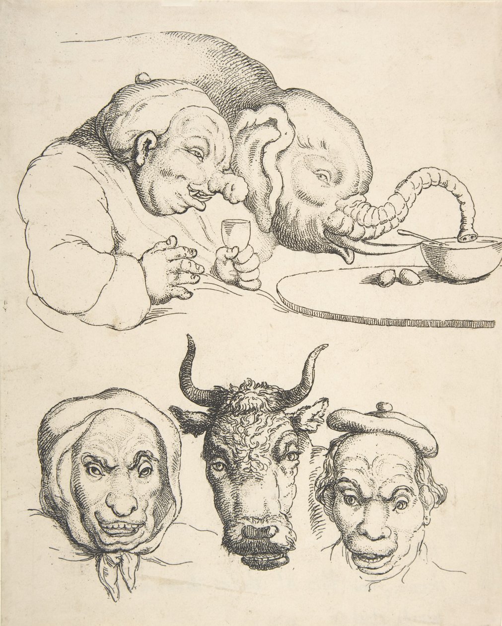 Összehasonlító anatómia, 1800-25., 1800-25. alkotó: Thomas Rowlandson