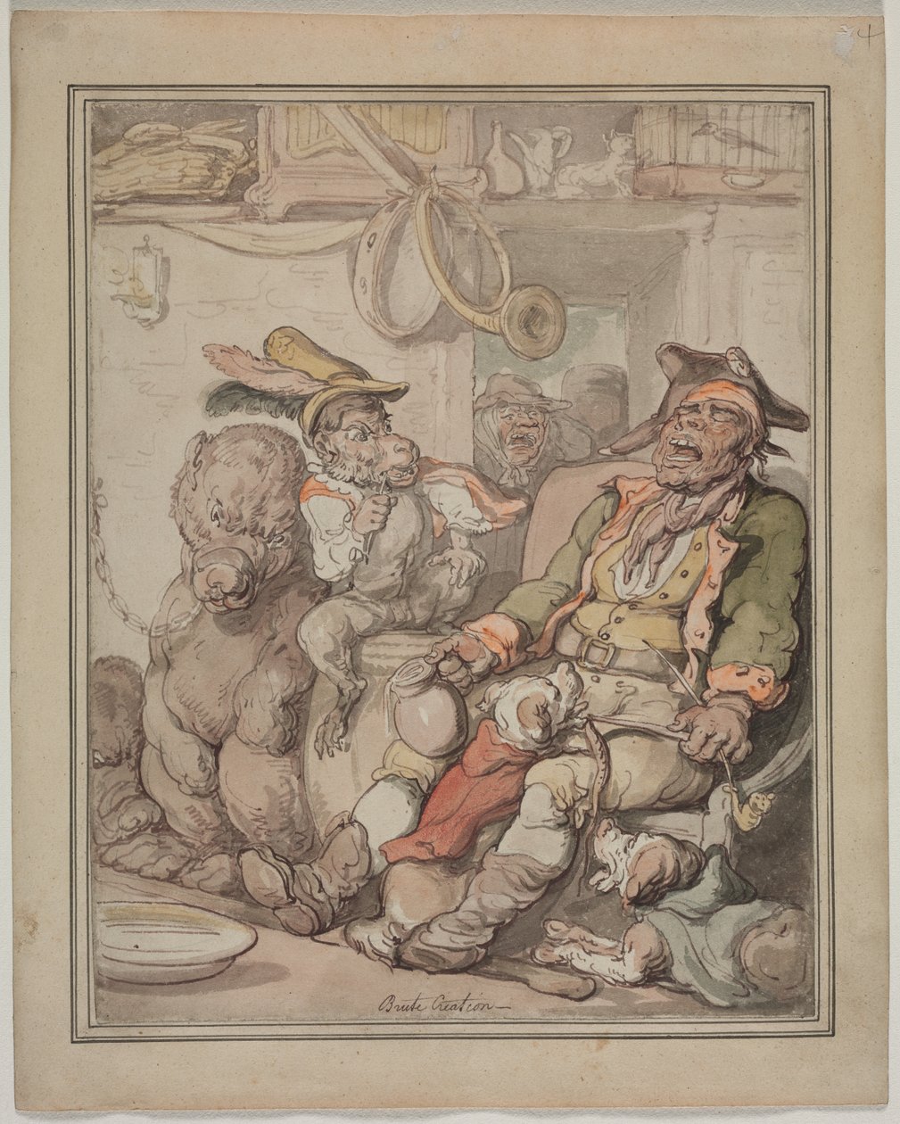 Összehasonlító anatómiai tanulmány alkotó: Thomas Rowlandson