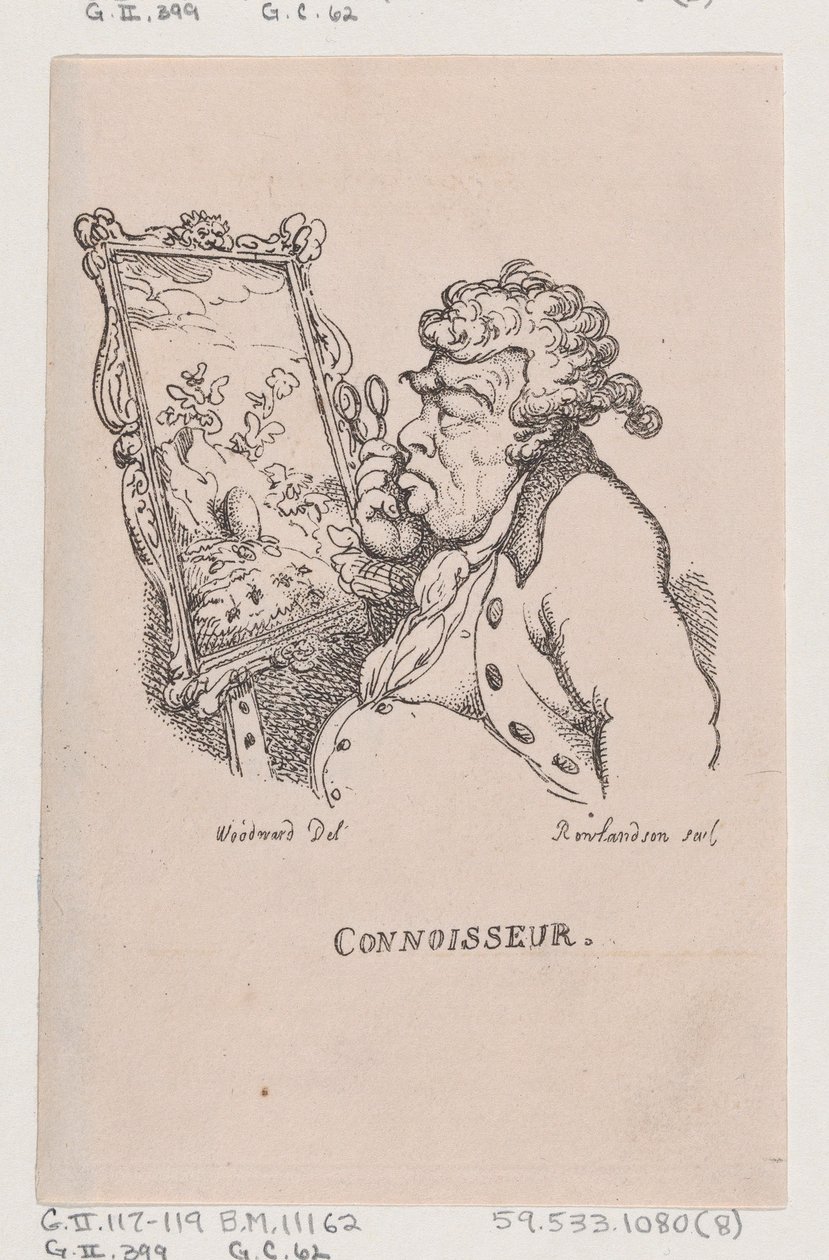 Hozzáértő, 1808. április., 1808. április. alkotó: Thomas Rowlandson