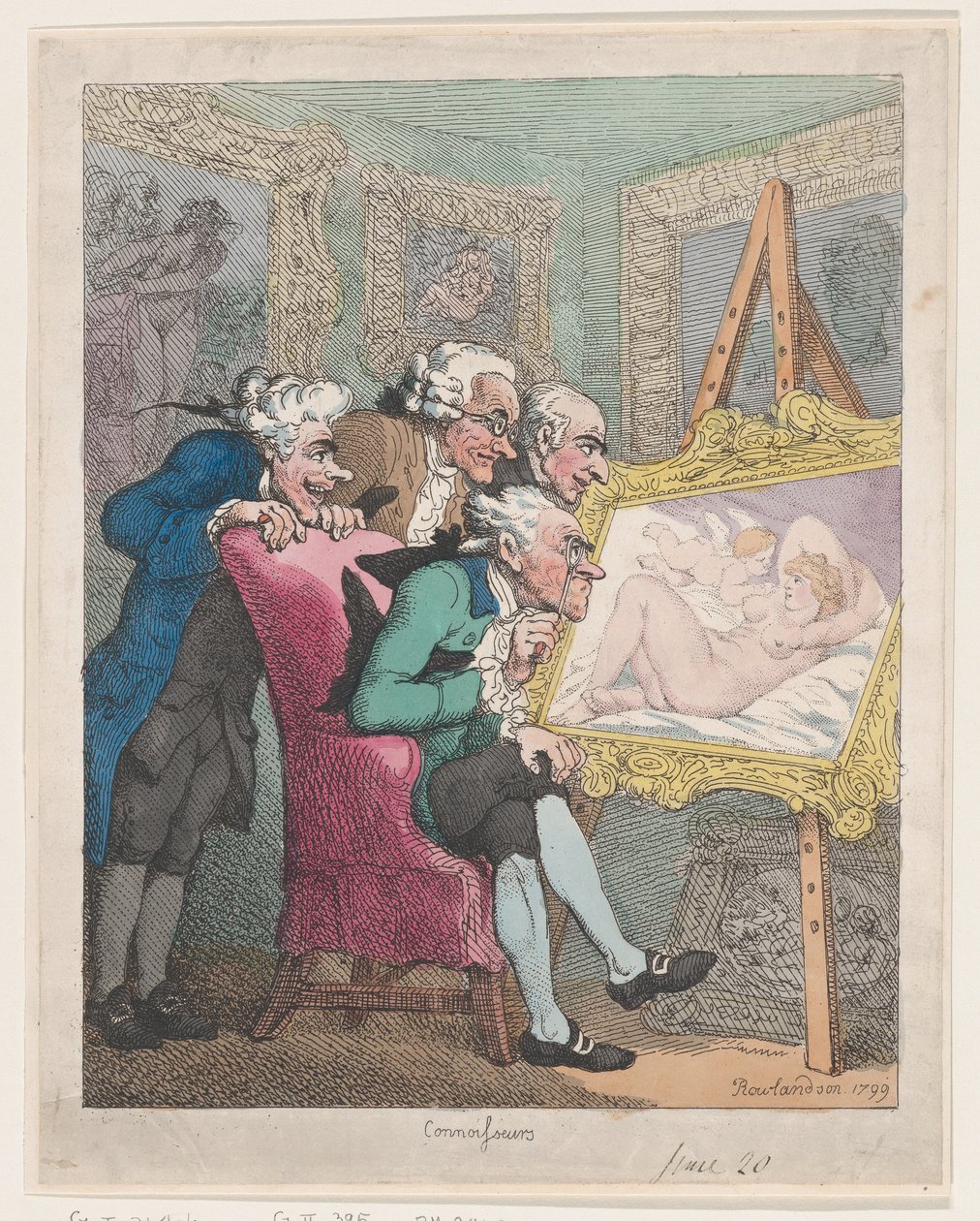 Ínyencek, 1799. június 20., 1799. június 20. alkotó: Thomas Rowlandson
