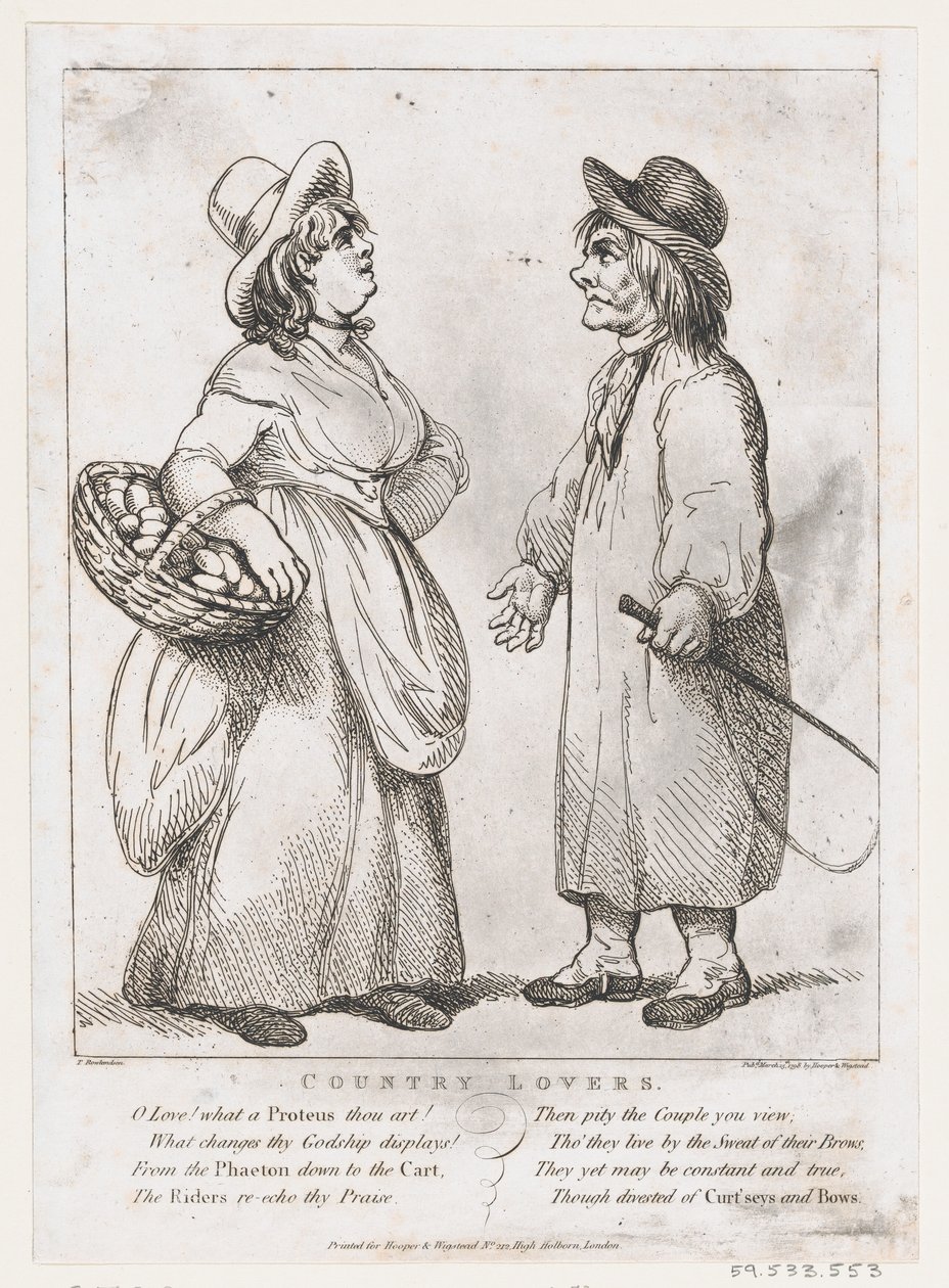 Vidék szerelmesei, 1798. március 15., 1798. március 15. alkotó: Thomas Rowlandson