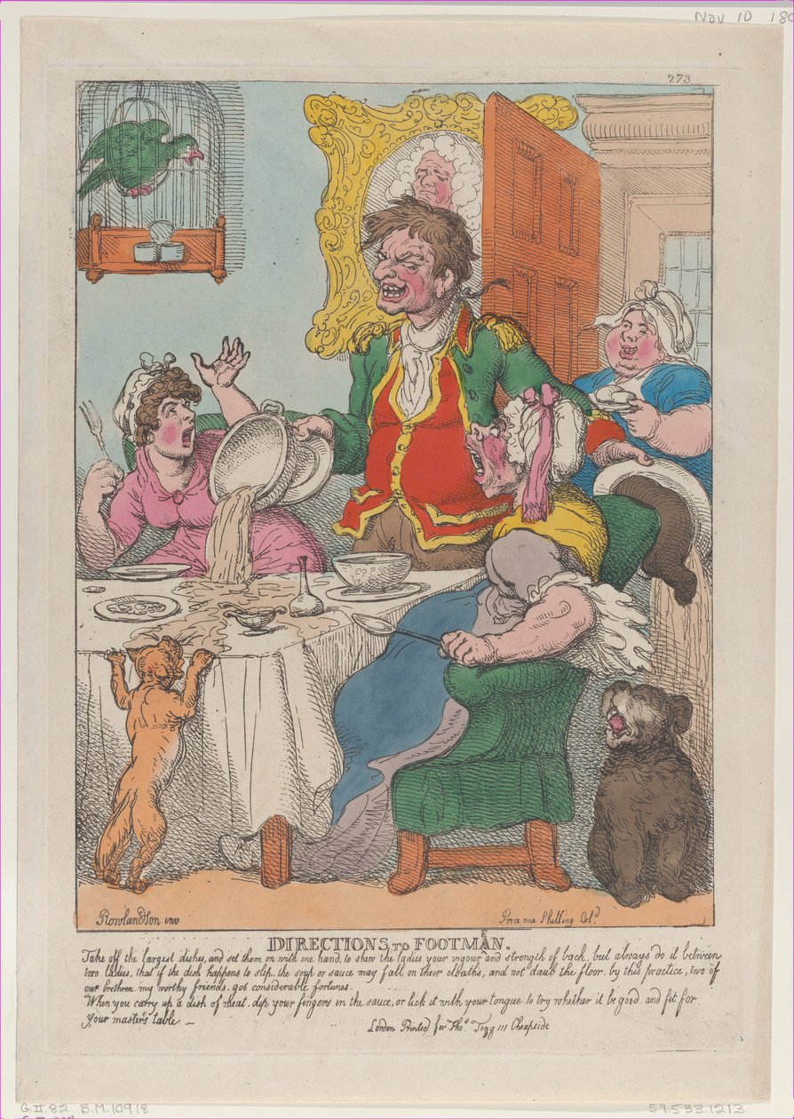 Útmutató a gyalogosokhoz, 1807. november 10., 1807. november 10. alkotó: Thomas Rowlandson