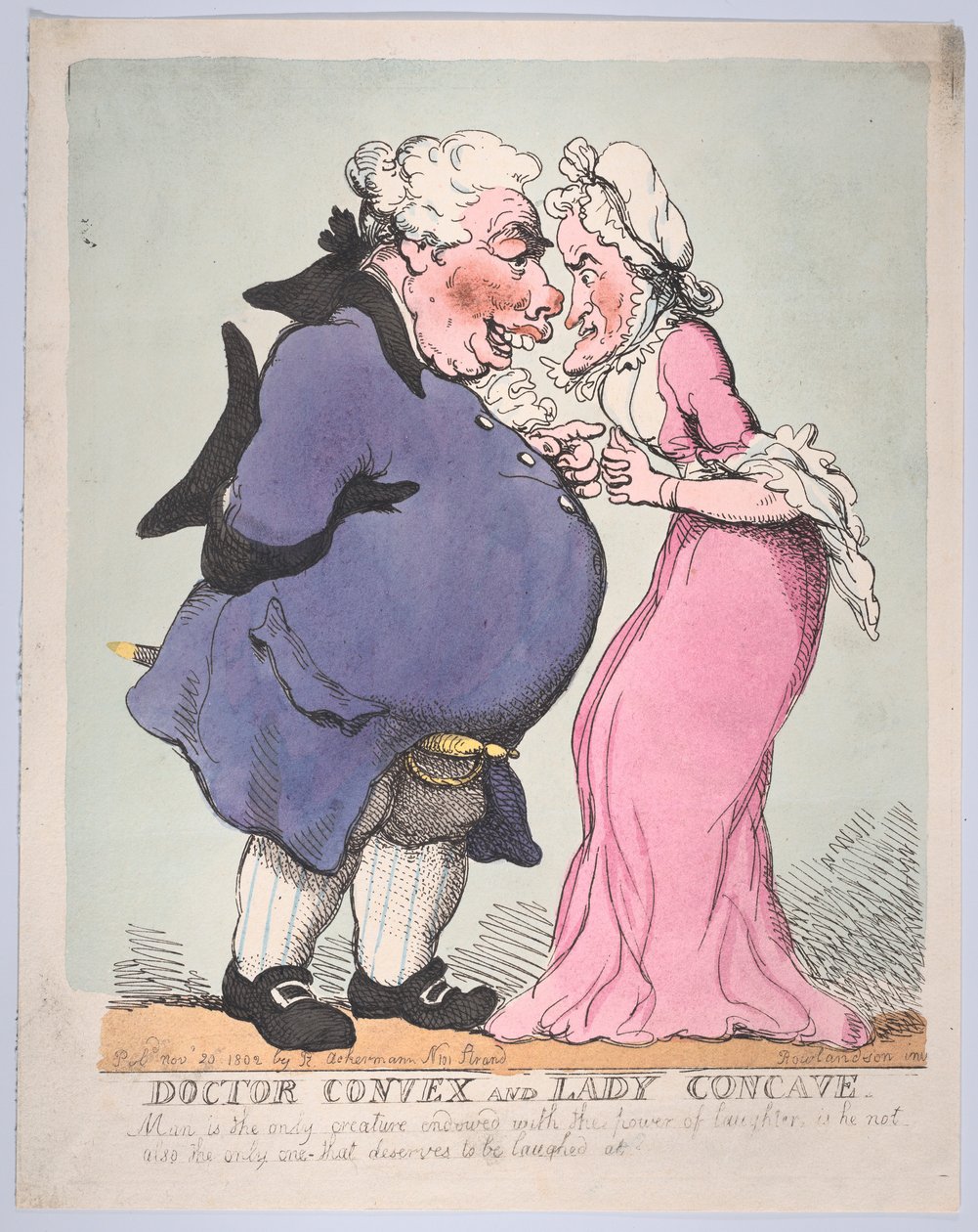 Doctor Convex és Lady Concave, 1802. november 20., 1802. november 20. alkotó: Thomas Rowlandson