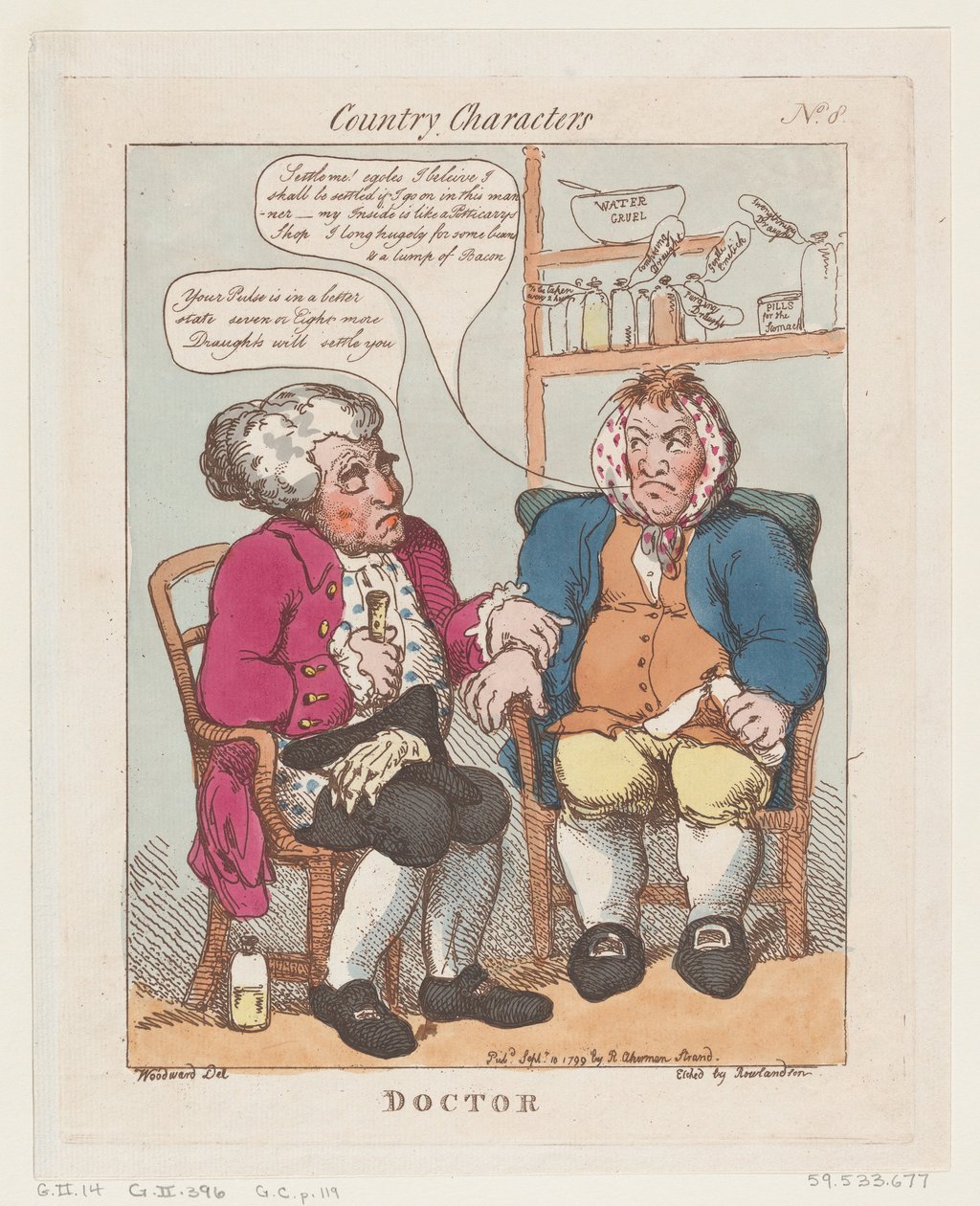 Orvos, 1799. szeptember 10., 1799. szeptember 10. alkotó: Thomas Rowlandson