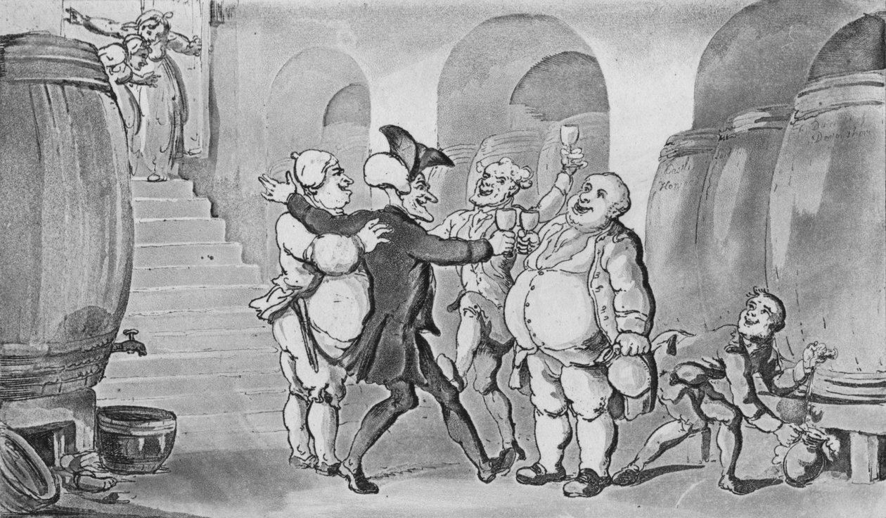 A pincéből mentesített doktor szintaxis, 1817 alkotó: Thomas Rowlandson