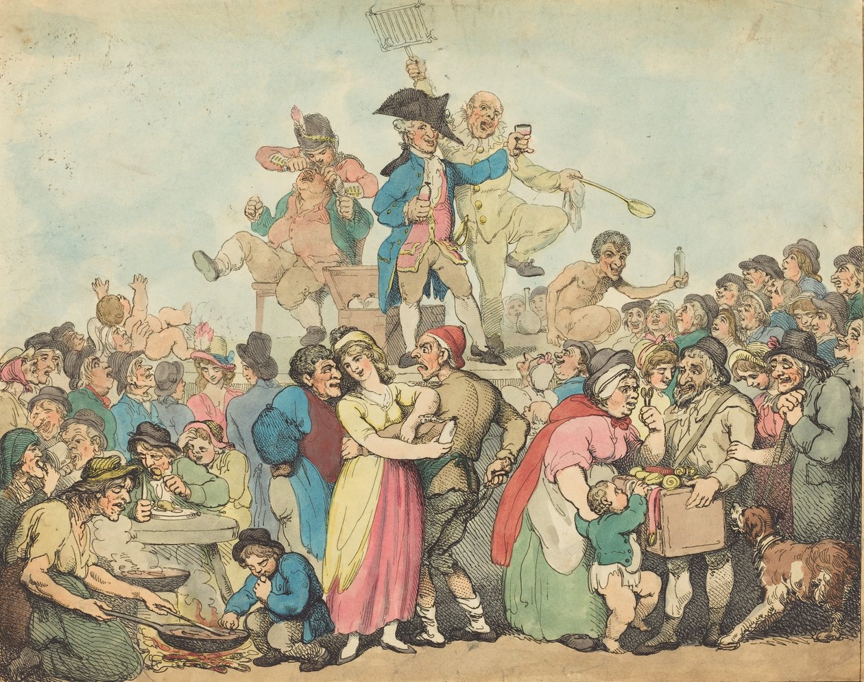 Dr. Botherum, a Mountebank, 1800. alkotó: Thomas Rowlandson