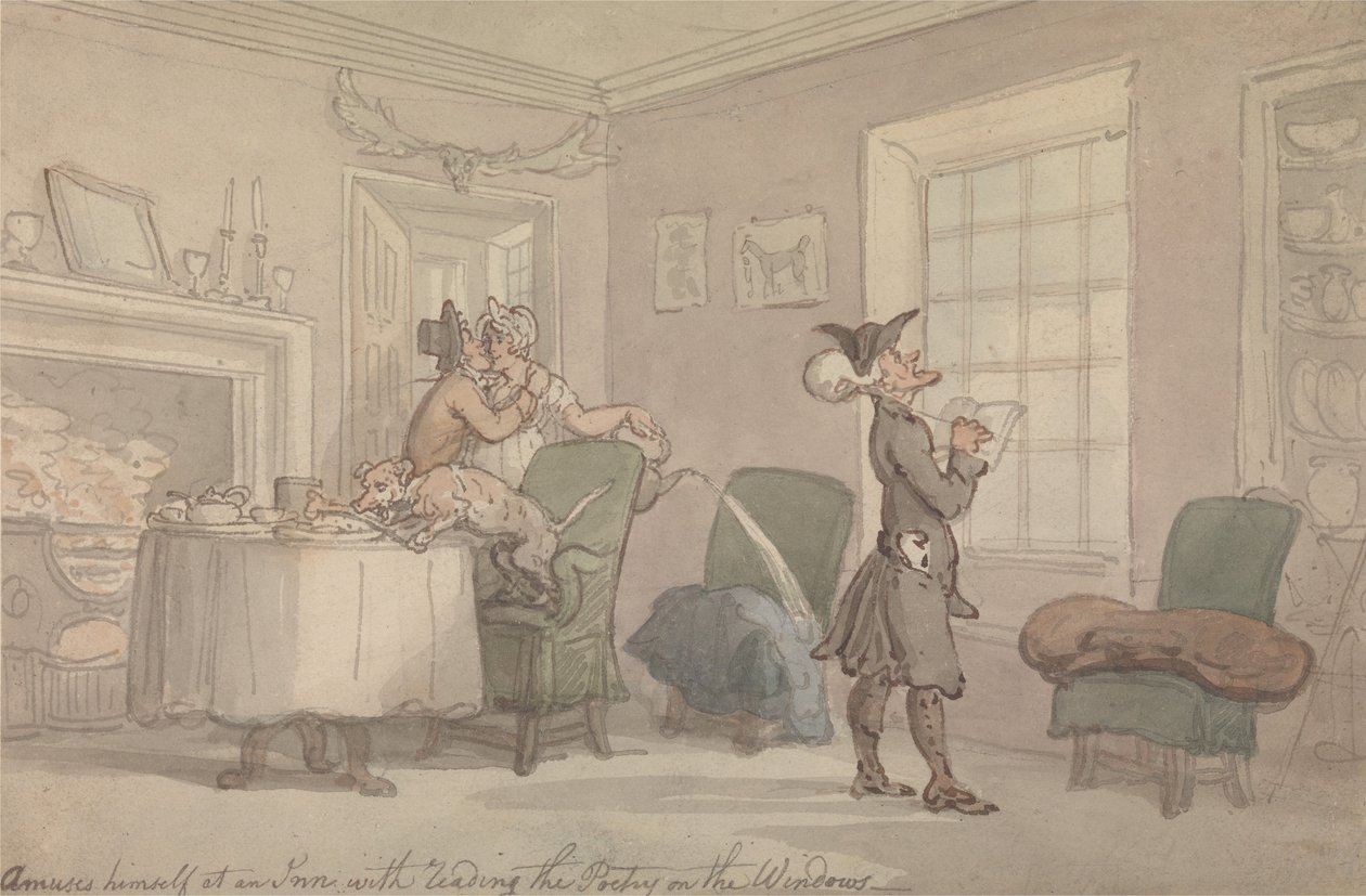 Dr. Syntax: Az ablak szellemességének utánozása alkotó: Thomas Rowlandson