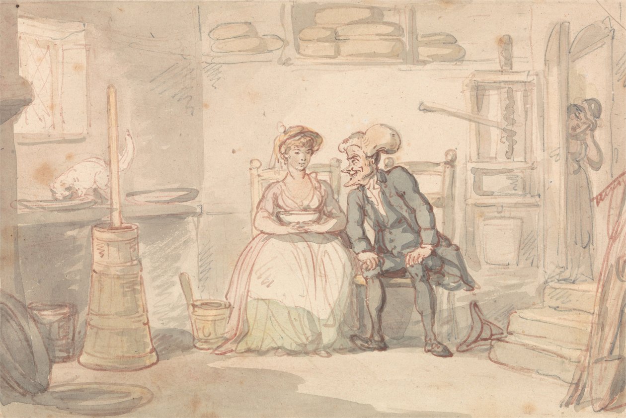 Dr. Syntax és a Tejszolgáló alkotó: Thomas Rowlandson
