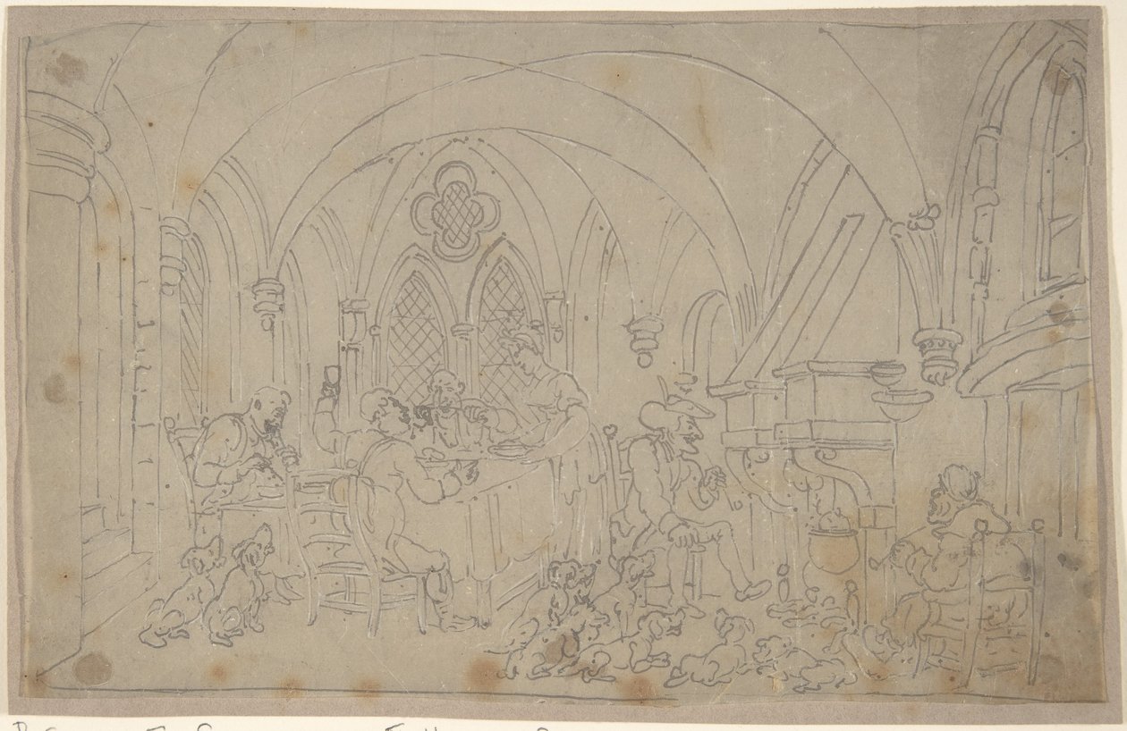 Dr. Syntax és a nyugdíjas rókavadászok alkotó: Thomas Rowlandson