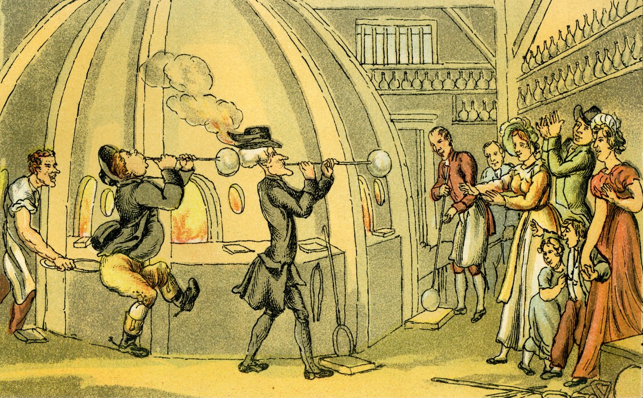 "Dr. szintaxis az üvegházban" alkotó: Thomas Rowlandson