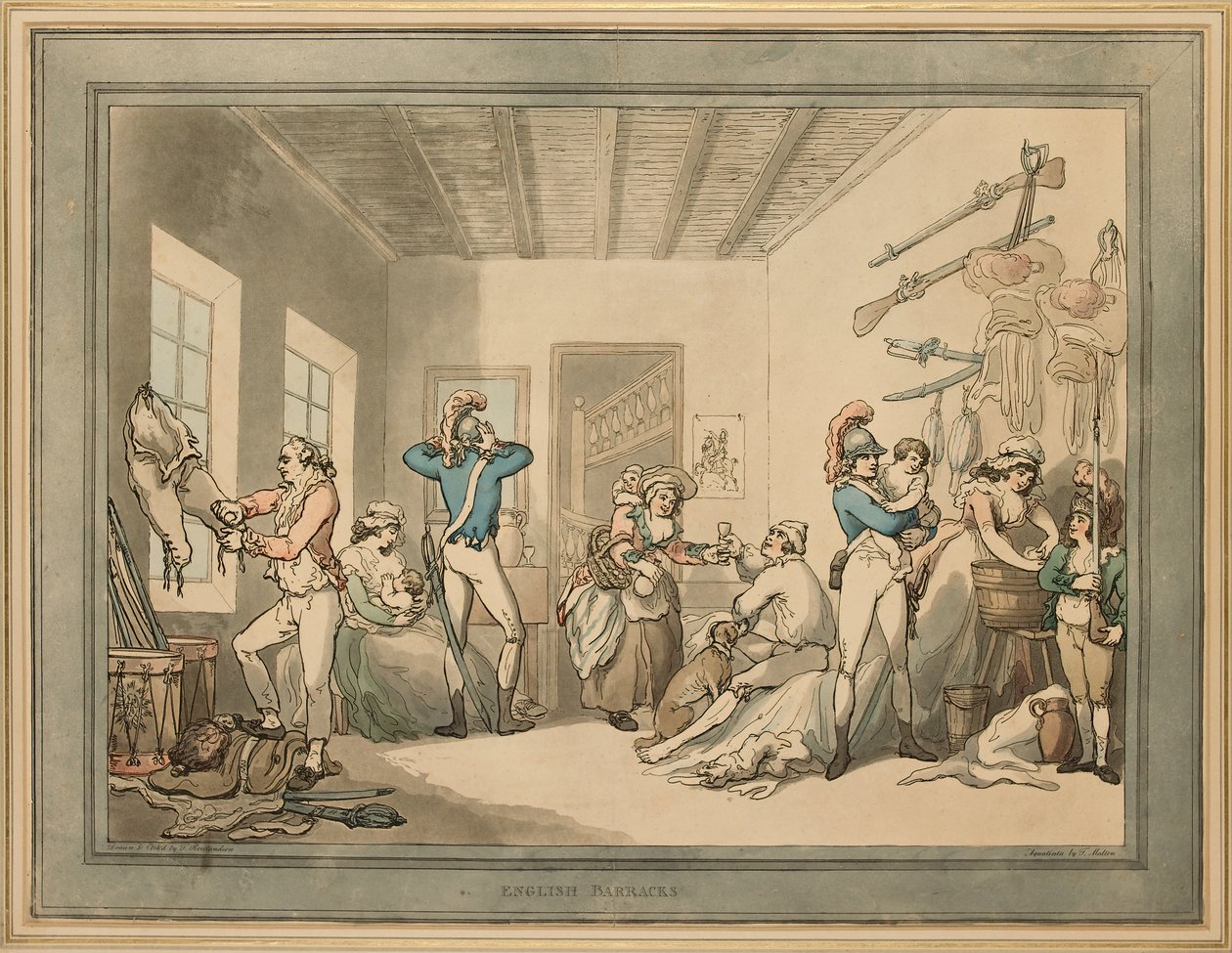 Angol laktanya, 1788 alkotó: Thomas Rowlandson