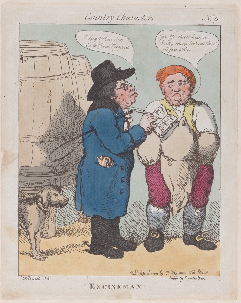 Jövedék, 1799. szeptember 10., 1799. szeptember 10. alkotó: Thomas Rowlandson