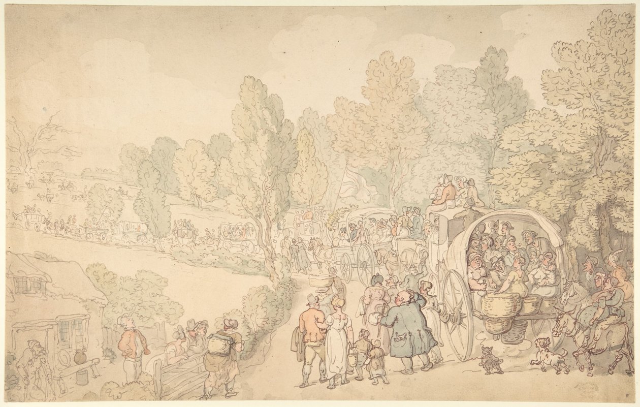 Fairlop Fair, Essex alkotó: Thomas Rowlandson
