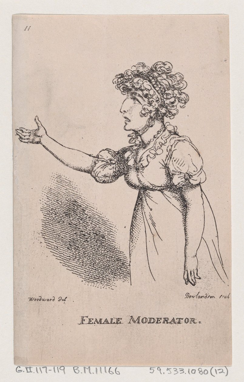 Női moderátor, 1808., 1808. alkotó: Thomas Rowlandson