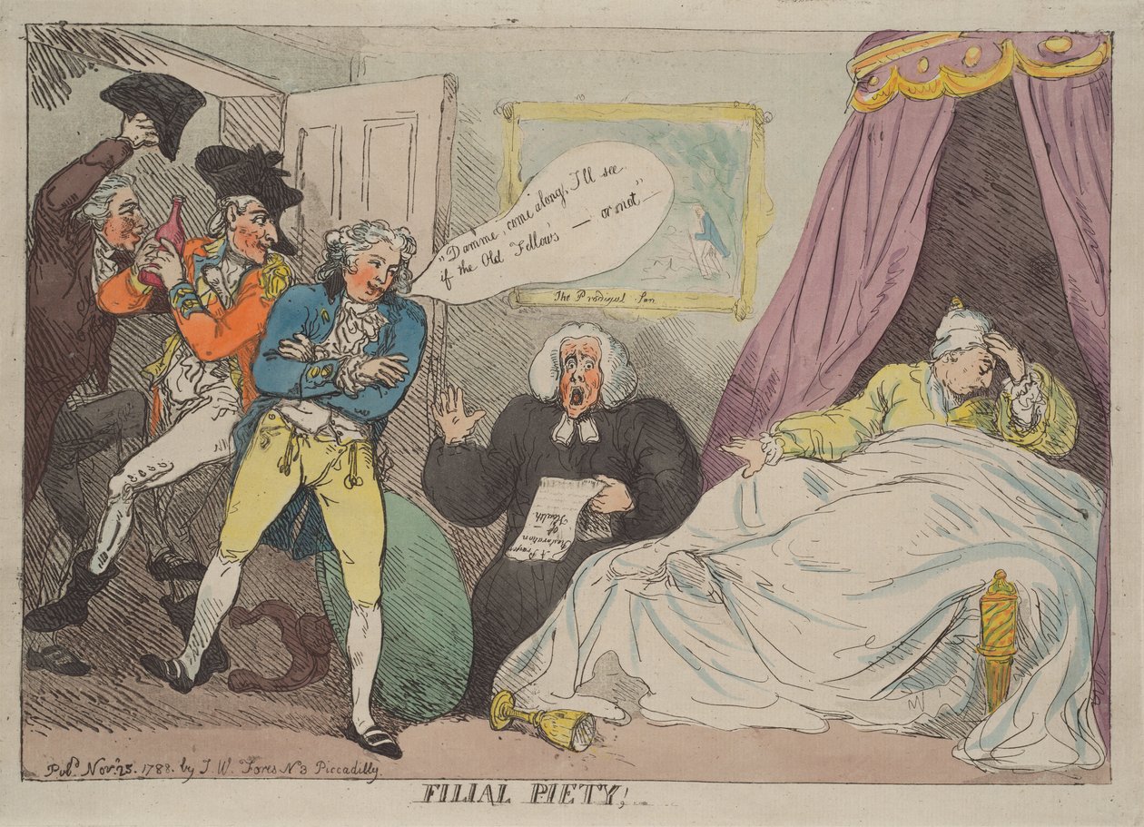 Szülői tisztelet alkotó: Thomas Rowlandson