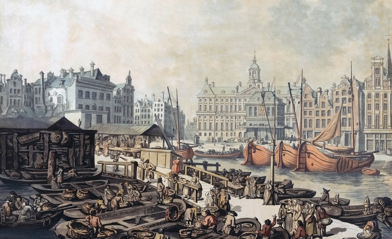 Halpiac, Dam tér, Amszterdam, Hollandia alkotó: Thomas Rowlandson