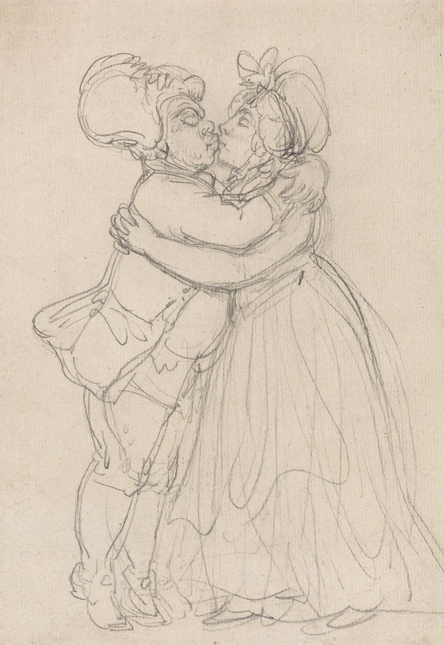 A megbocsátó szerelmesek alkotó: Thomas Rowlandson
