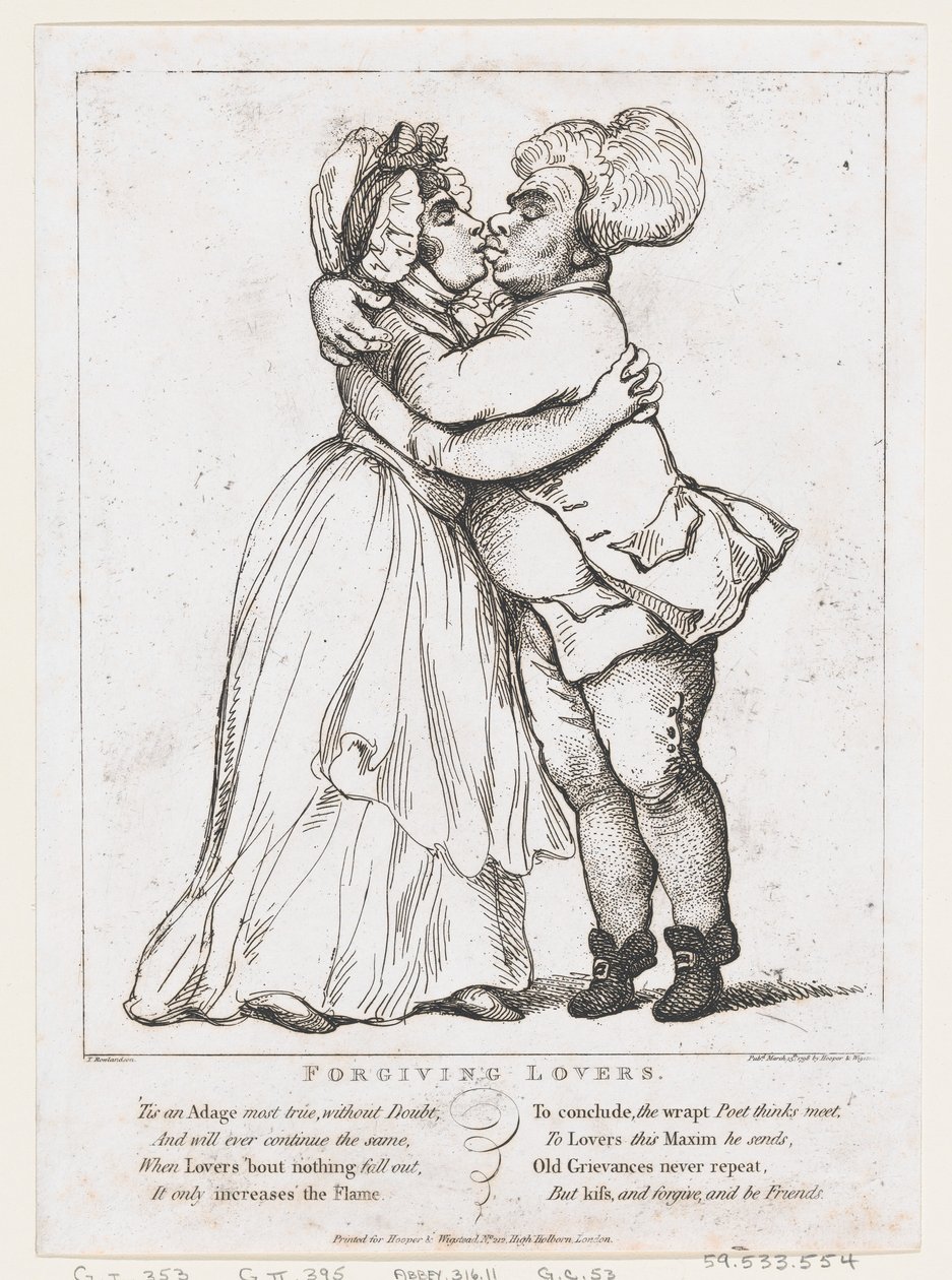 Megbocsátó szerelmesek, 1798. március 15., 1798. március 15. alkotó: Thomas Rowlandson