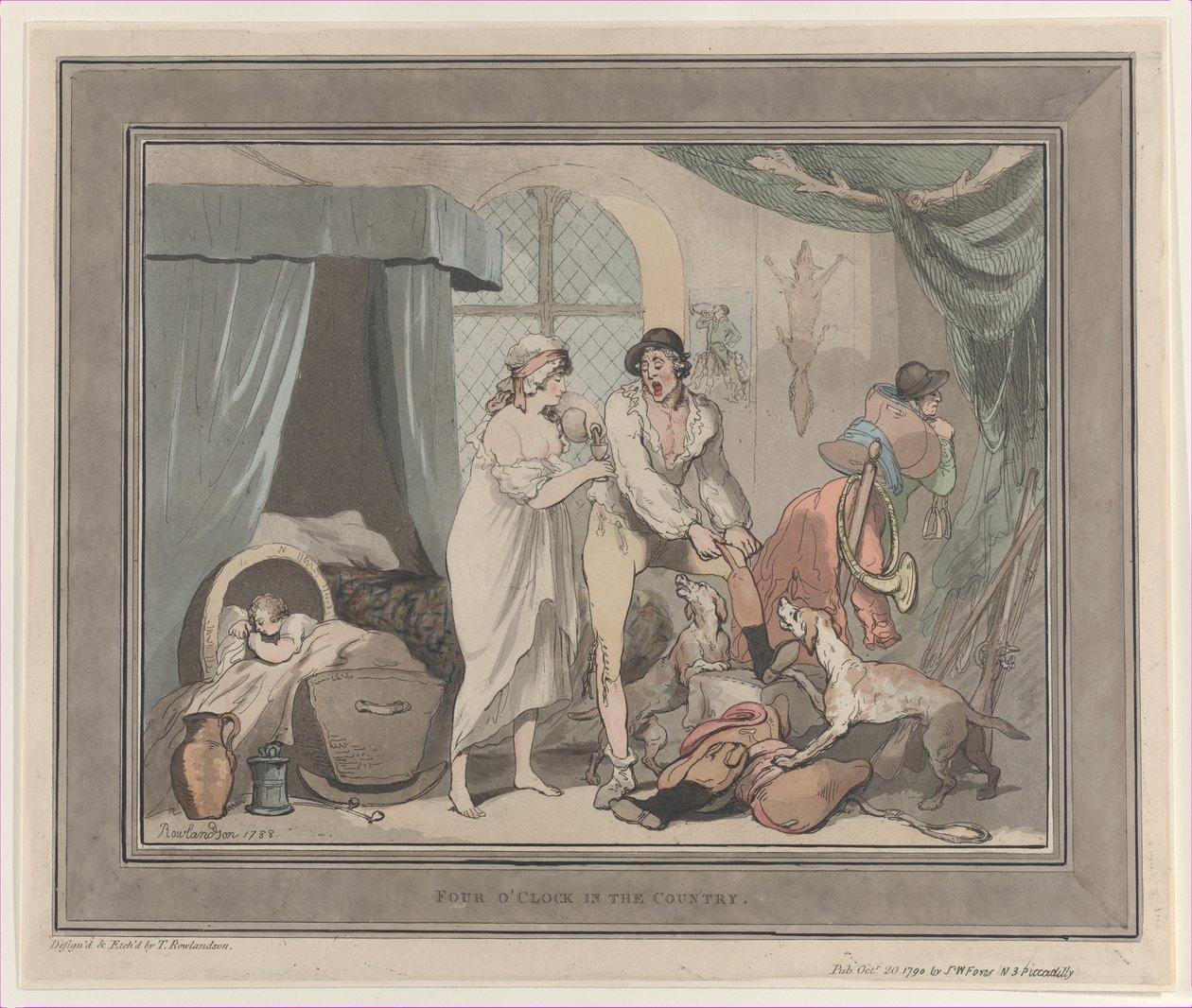 Négy óra az országban, 1790. október 20., 1790. október 20. alkotó: Thomas Rowlandson