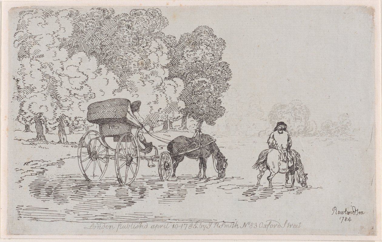 Négykerekű nyugágy alkotó: Thomas Rowlandson