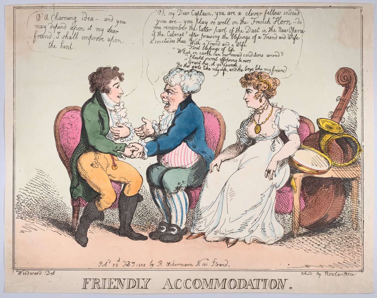 Barátságos szállás, 1802. február 25., 1802. február 25. alkotó: Thomas Rowlandson