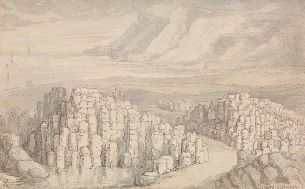 Giant’s Causeway, Antrim, Írország. alkotó: Thomas Rowlandson
