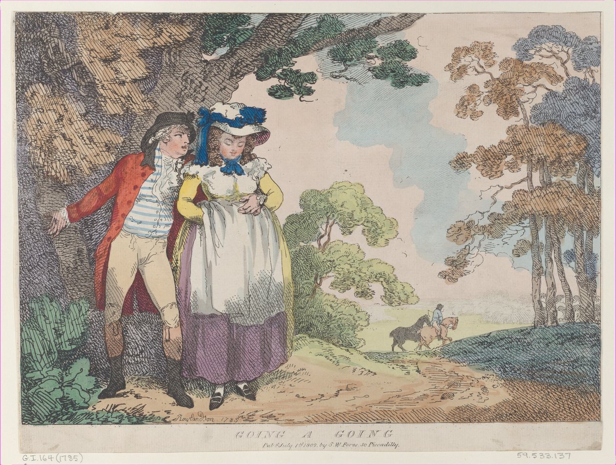 Going, A-Going, [1785], újra kiadva 1802. július 1., [1785], újra kiadva 1802. július 1-jén. alkotó: Thomas Rowlandson