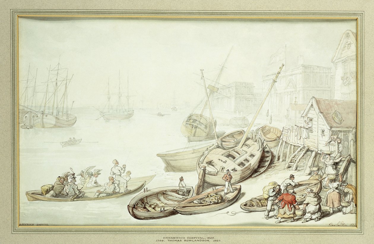 Greenwich Kórház, 1822 alkotó: Thomas Rowlandson
