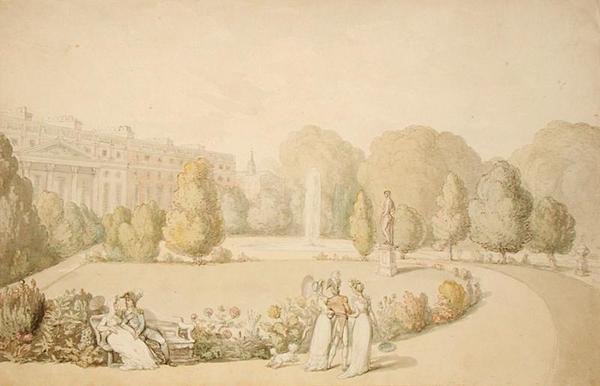 Hampton Court Palace, A kert frontja alkotó: Thomas Rowlandson