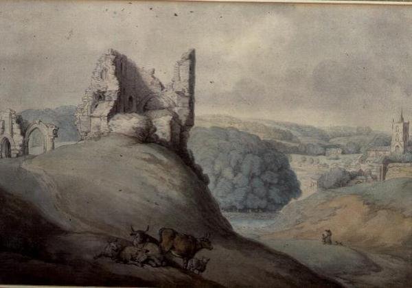 Harborough kastély, Yorkshire alkotó: Thomas Rowlandson