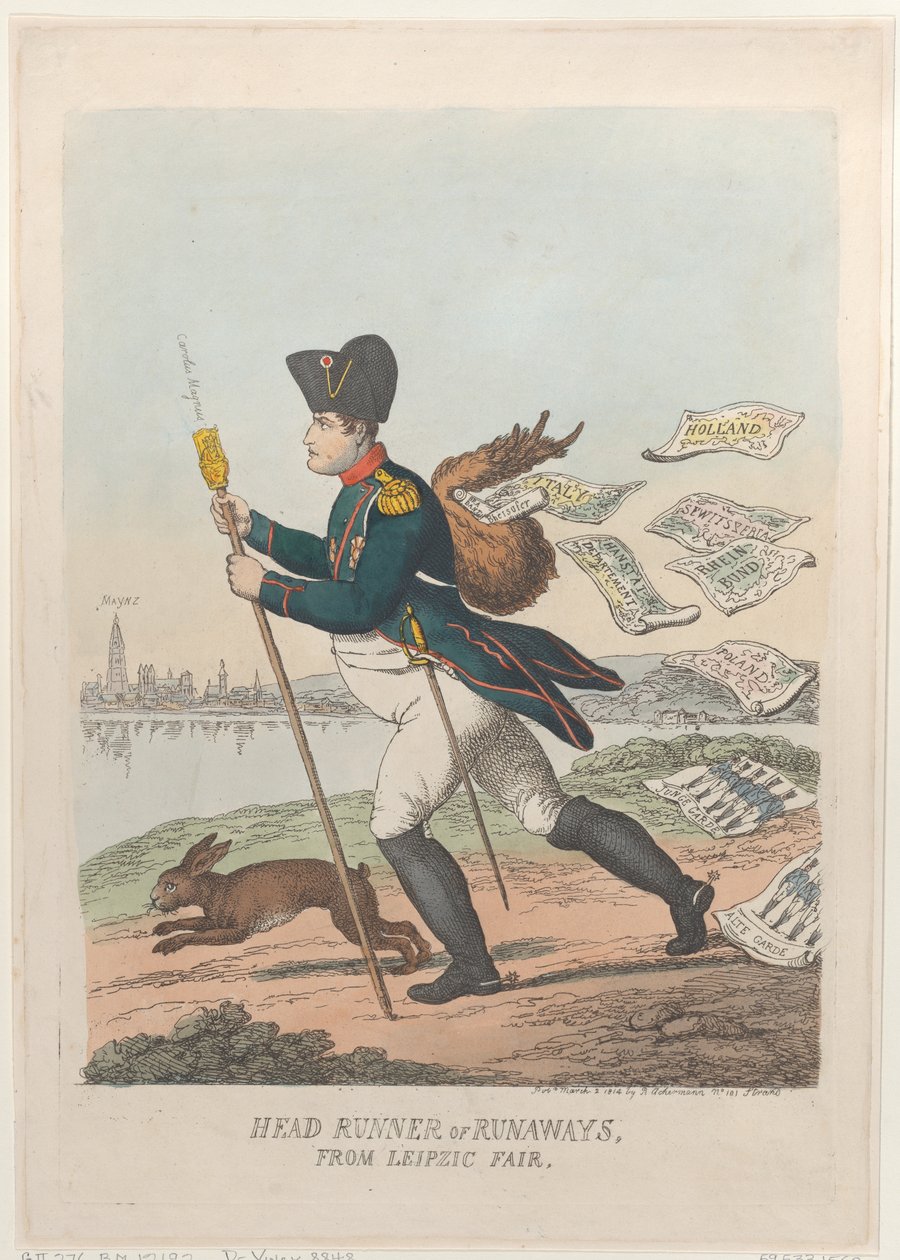 Head Runner vagy Runaways a lipcsei vásárról, 1814. március 2., 1814. március 2. alkotó: Thomas Rowlandson
