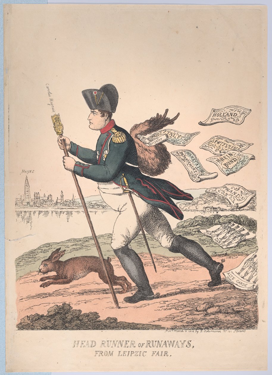 Head Runner vagy Runaways a lipcsei vásárról, 1814. március 2., 1814. március 2. alkotó: Thomas Rowlandson