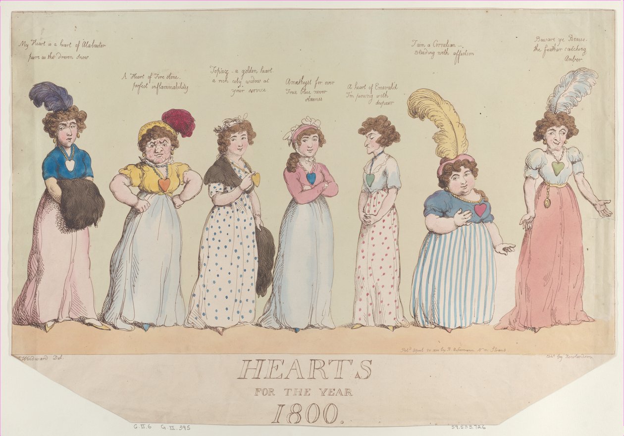 Szívek az 1800. évre, 1800. április 20., 1800. április 20. alkotó: Thomas Rowlandson