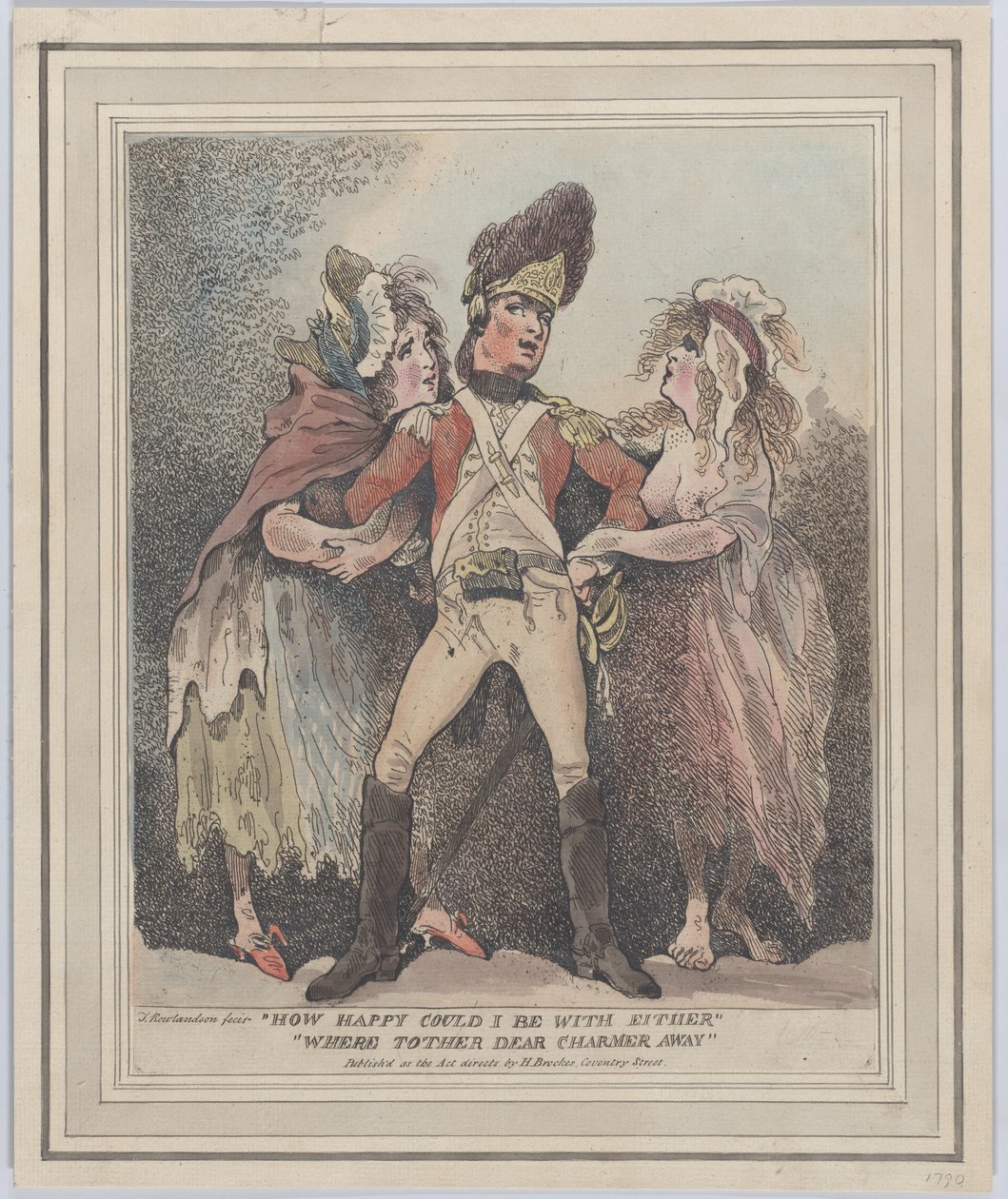 Milyen boldog lehetnék egyikkel sem, távol volt a másik, kedves Charmer, [1784]., [1784]. alkotó: Thomas Rowlandson