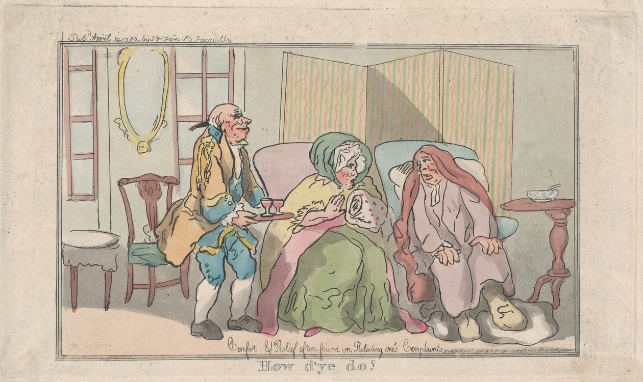 Hogy vagy, 1792. április 10., 1792. április 10. alkotó: Thomas Rowlandson