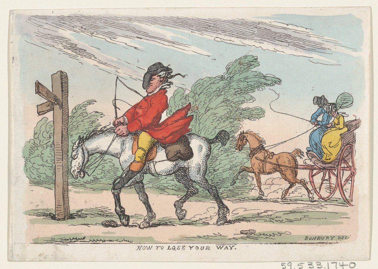 Hogyan veszítsd el az utat, 1803-1815., 1803-1815. alkotó: Thomas Rowlandson