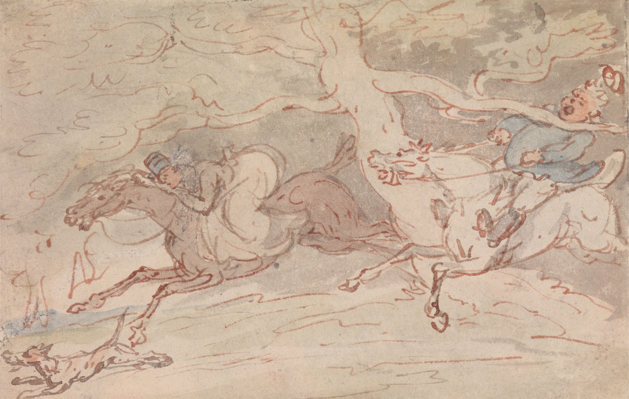 „Hogyan törjük ki a nyakunkat” alkotó: Thomas Rowlandson