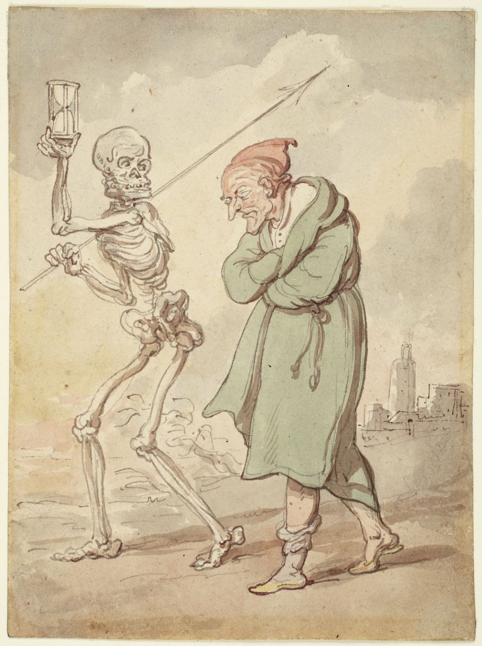 Illusztráció a „Haláltánc” című műhöz alkotó: Thomas Rowlandson