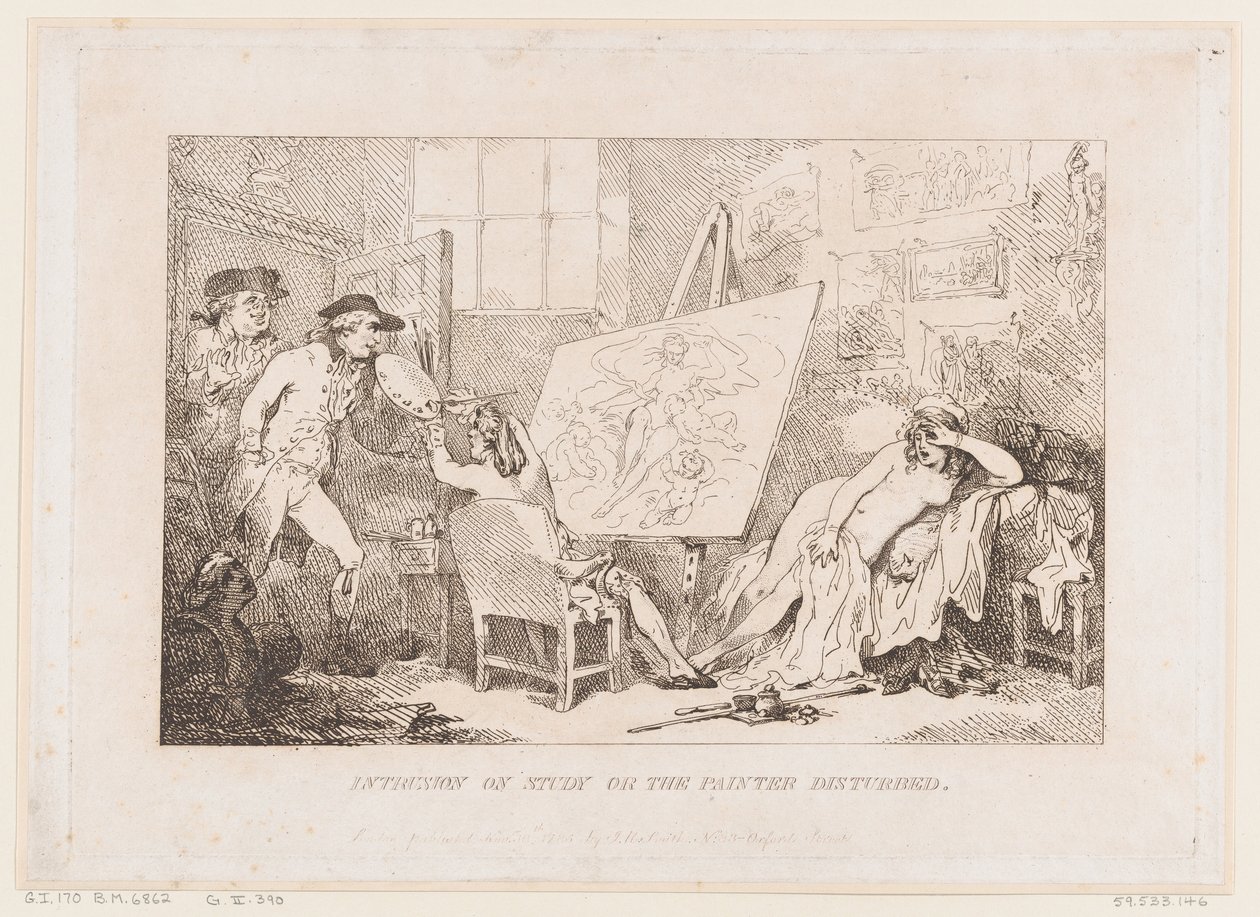 A tanulmányba való behatolás, avagy A zavart festő alkotó: Thomas Rowlandson
