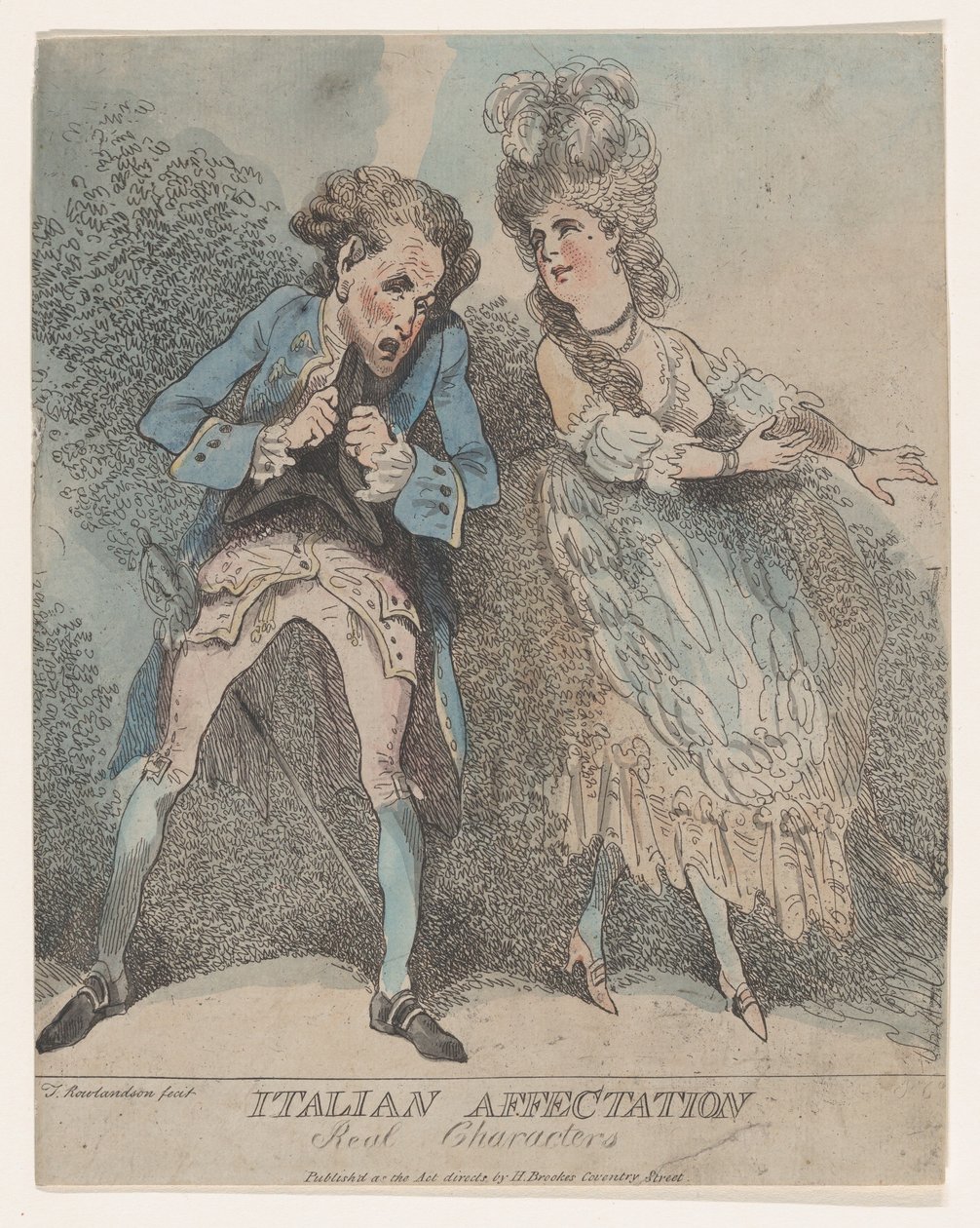 Olasz hatás, Valódi karakterek, 1786-91., 1786-91. alkotó: Thomas Rowlandson
