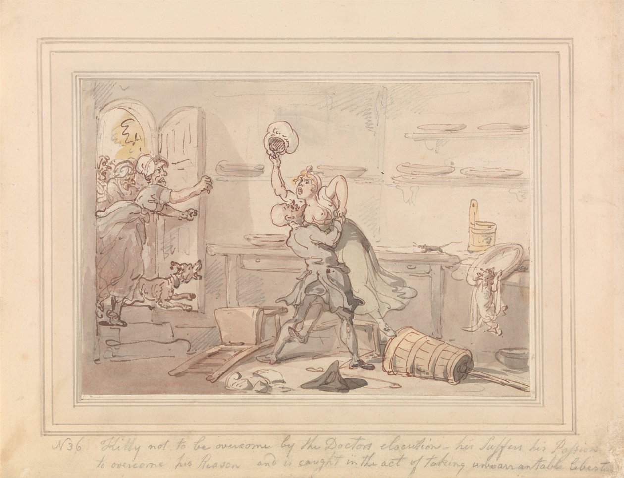 Kitty Overcome alkotó: Thomas Rowlandson